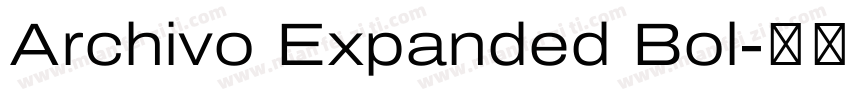 Archivo Expanded Bol字体转换